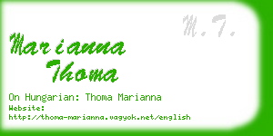 marianna thoma business card